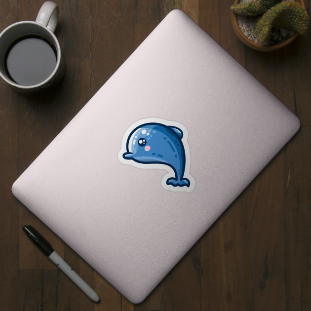 Kawaii Cute Dolphin by freeves